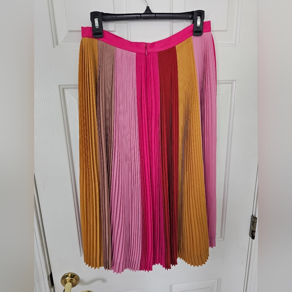 J. Crew Multicolor A-Line Skirt - Sz 6 - Picture 4 of 6